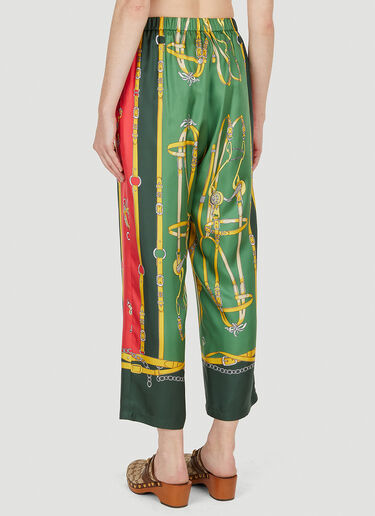 Chain Print Pants Gucci Chain Print Pants Green guc0251296