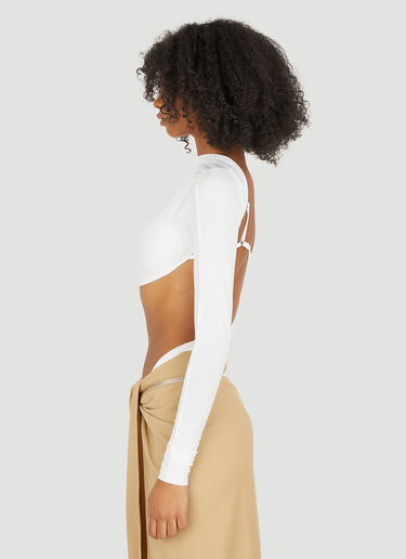 르 보디 카로주 바디슈트 Jacquemus 르 보디 카로주 바디슈트 화이트 jac0250140