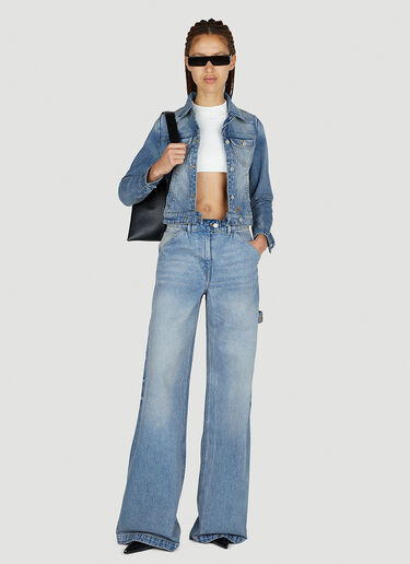 Denim Trucker Jacket Courrèges Denim Trucker Jacket Light Blue cou0251015