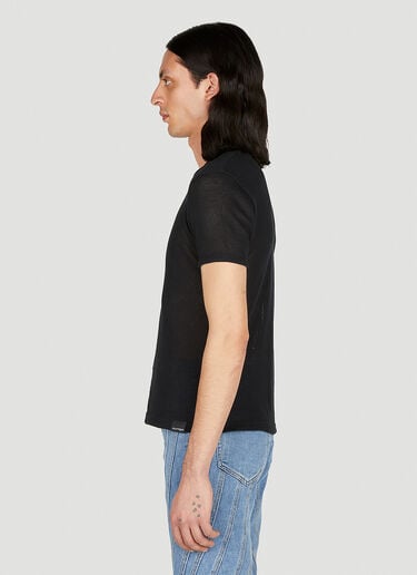 Mesh T-Shirt Courrèges Mesh T-Shirt Black cou0152009