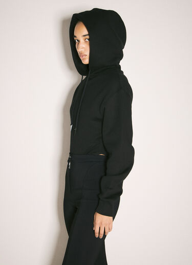 플리스 후드 바디수트  Mugler 플리스 후드 바디수트  블랙 mug0258014