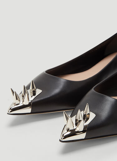 Punk Stud Ballerina Pumps Alexander McQueen Punk Stud Ballerina Pumps Black amq0243037