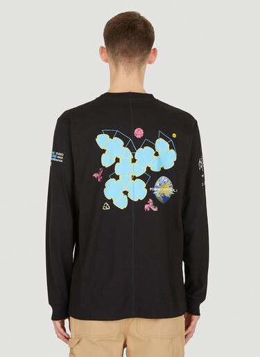Space Available Upcycled Earth Long Sleeve T-Shirt Black spa0350017