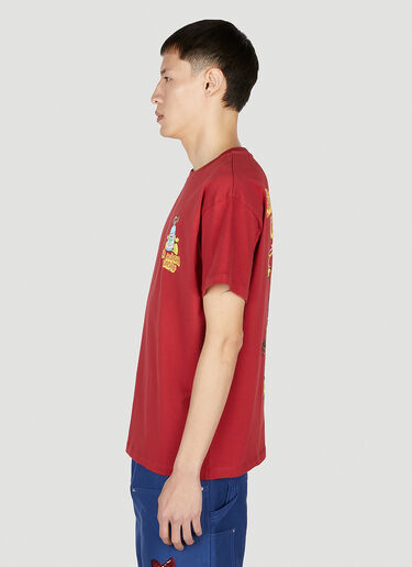 Sky High Farm Workwear Printed T-Shirt Red skh0352014