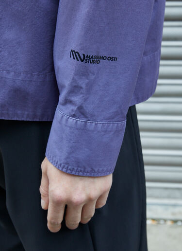 Massimo Osti Studio 徽标衬衫  紫色 mao0158043