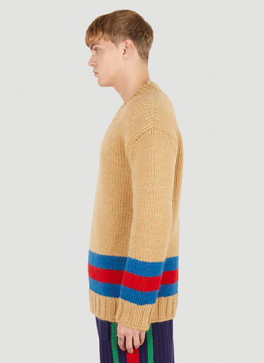 Gucci Striped Sweater Beige guc0151055