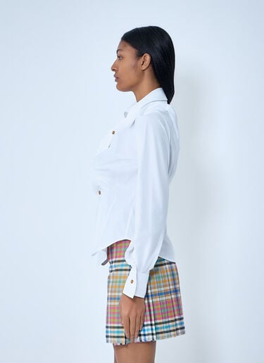 Vivienne Westwood Asymmetrical Button-Detail Shirt White vvw0263003