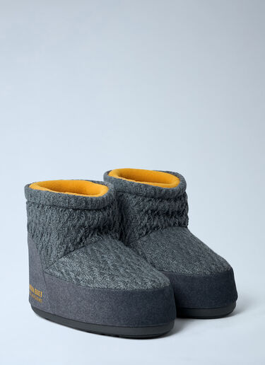 Moon Boot x GUEST IN RESIDENCE Icon Low Nolace Knit Boots Grey mbg0364001