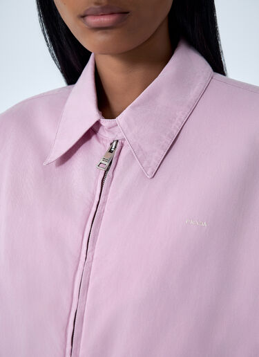 Gabardine Blouson Jacket Prada Gabardine Blouson Jacket White pra0262125