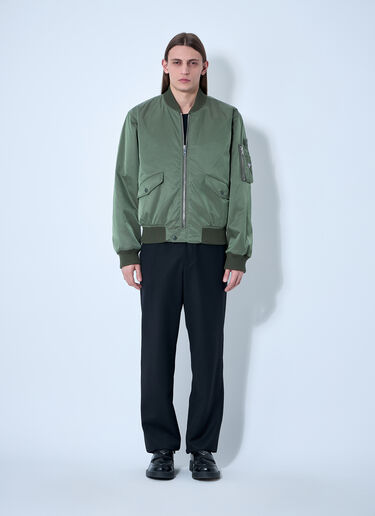 Prada Re-Nylon Bomber Jacket Khaki pra0160005