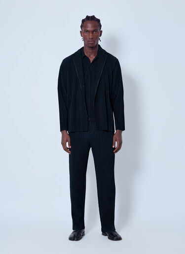 LN-CC® - Homme Plissé Issey Miyake: Basics Jackets - Black Homme Plissé Issey Miyake Basics Jackets Black hmp0166007