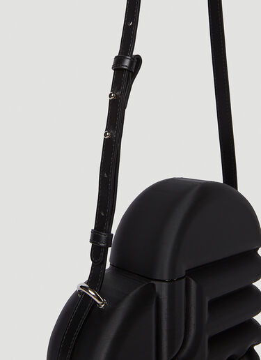 3D Logo Motif Shoulder Bag Ester Manas 3D Logo Motif Shoulder Bag Black est0250012