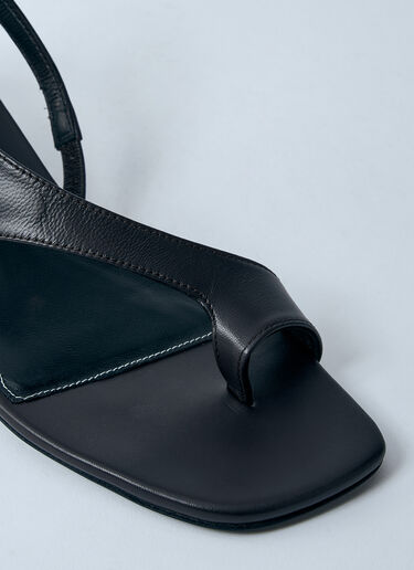 TOTEME Leather Heeled Sandals Black tot0260015