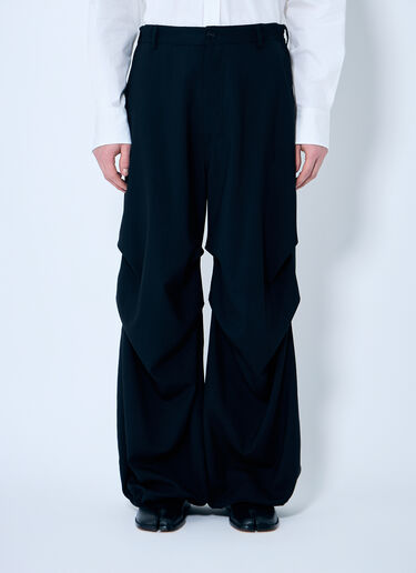 MM6 Maison Margiela Tapered Wool Pants Black mmm0159007