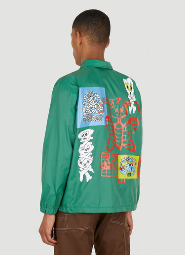 Logo Print Coach Jacket Rassvet Logo Print Coach Jacket Green rsv0148022
