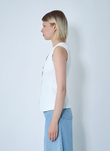 Max Mara Fornove Waistcoat White max0261006