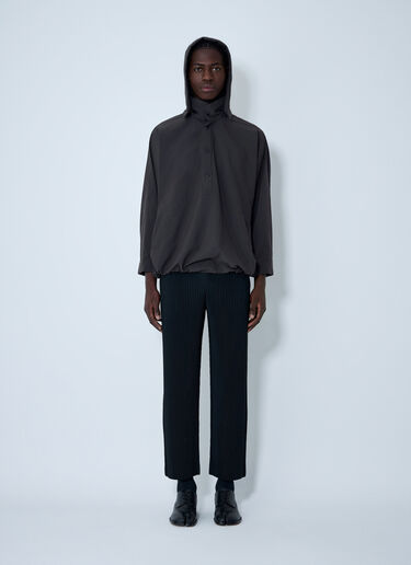 Hooded Shirt Homme Plissé Issey Miyake Hooded Shirt Brown hmp0162017