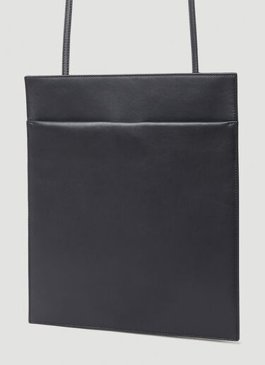 The Row Large Pocket Shoulder Bag Black row0251024
