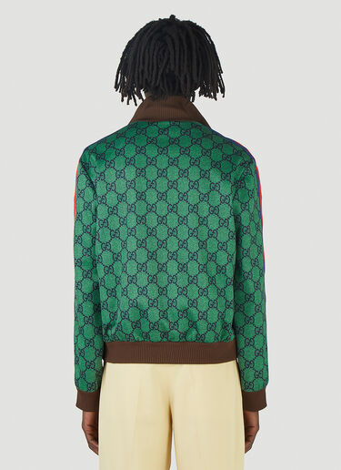 Gucci GG Zip-Through Sweatshirt Green guc0145039