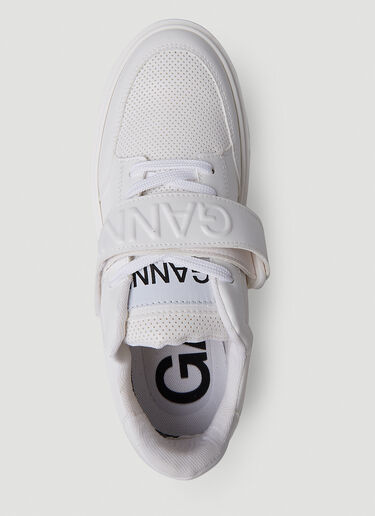 Sporty Cupsole Sneakers GANNI Sporty Cupsole Sneakers White gan0251033