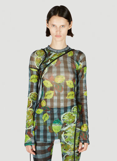 Mesh Wrap Top Ottolinger Mesh Wrap Top Green ott0251001