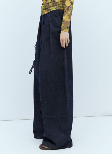 Dries Van Noten Pamplona Wide Leg Jeans Blue dvn0254030