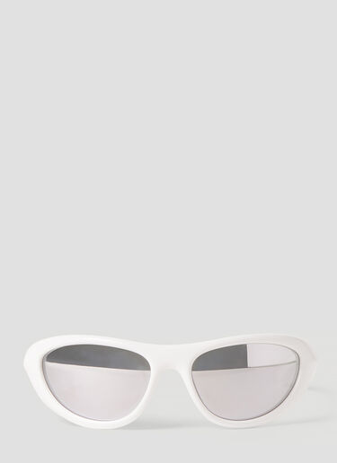 Bottega Veneta BV1247S Wrap Around Sunglasses White bov0252100