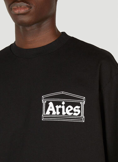 Aries Temple Long Sleeve T-Shirt Black ari0152003