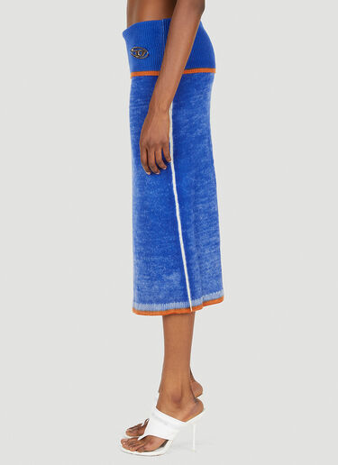Diesel Knitted Midi Skirt Blue dsl0249009
