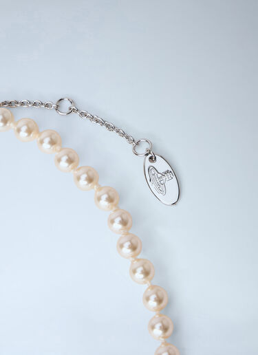 LN-CC® - Vivienne Westwood: Olympia Pearl Necklace - Silver Vivienne Westwood Olympia Pearl Necklace Silver vvw0366035