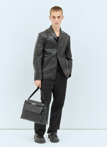 Bottega Veneta 中号 Andiamo 邮差包 黑色 bov0158014