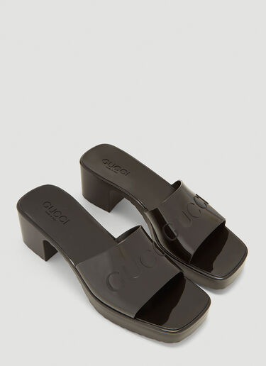 Gucci Rubber Mules Black guc0241081