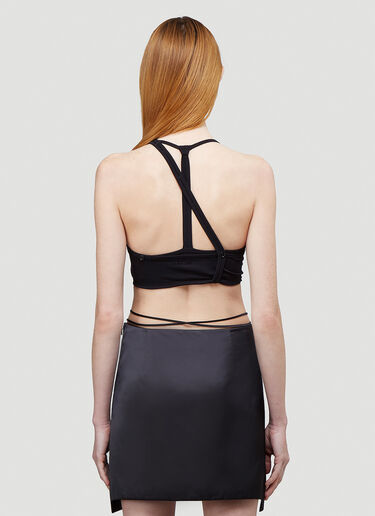 Helmut Lang Asymmetric Cropped Top Black hlm0243017