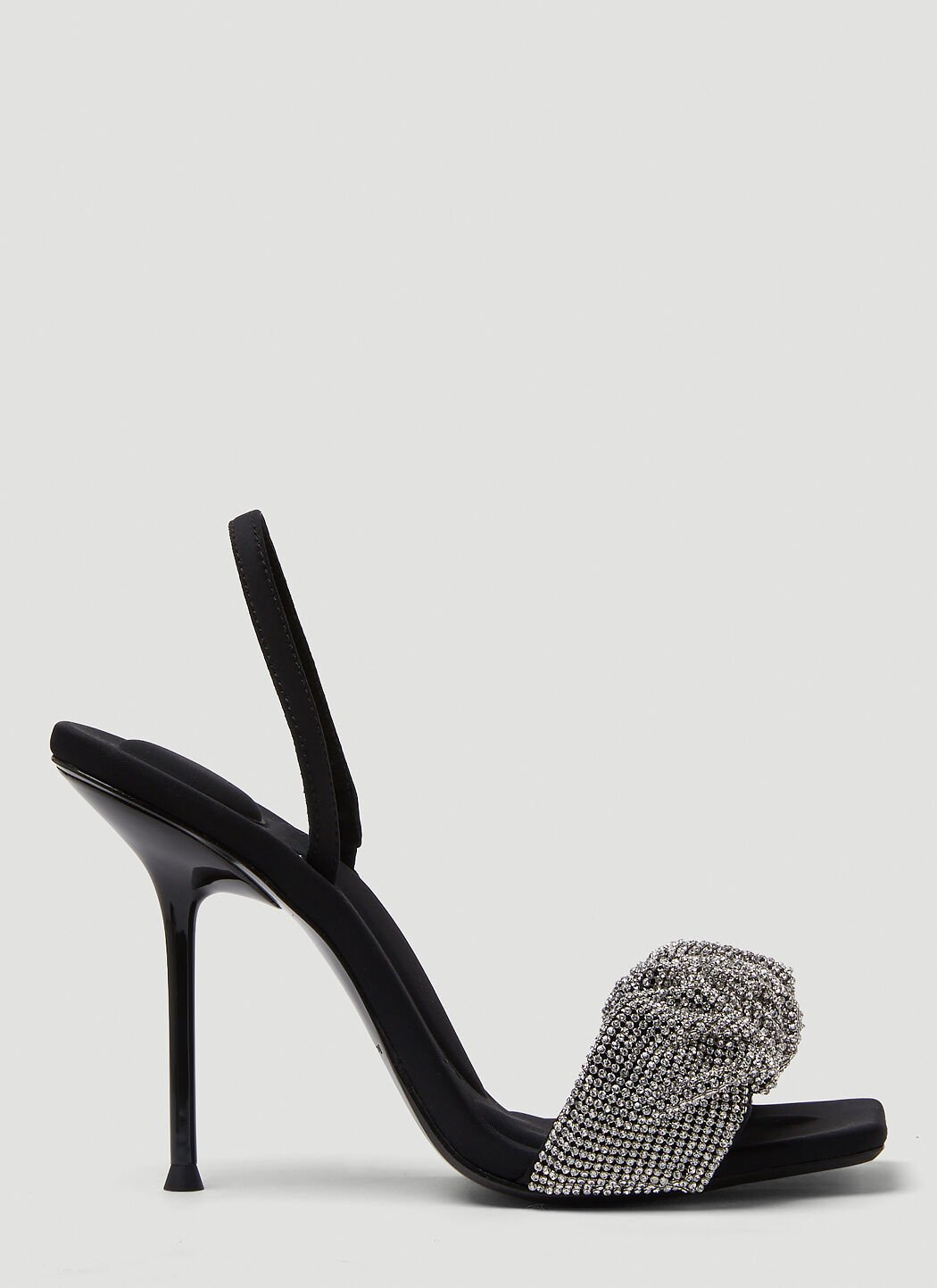 Julia Crystal Scrunchie High Heels
