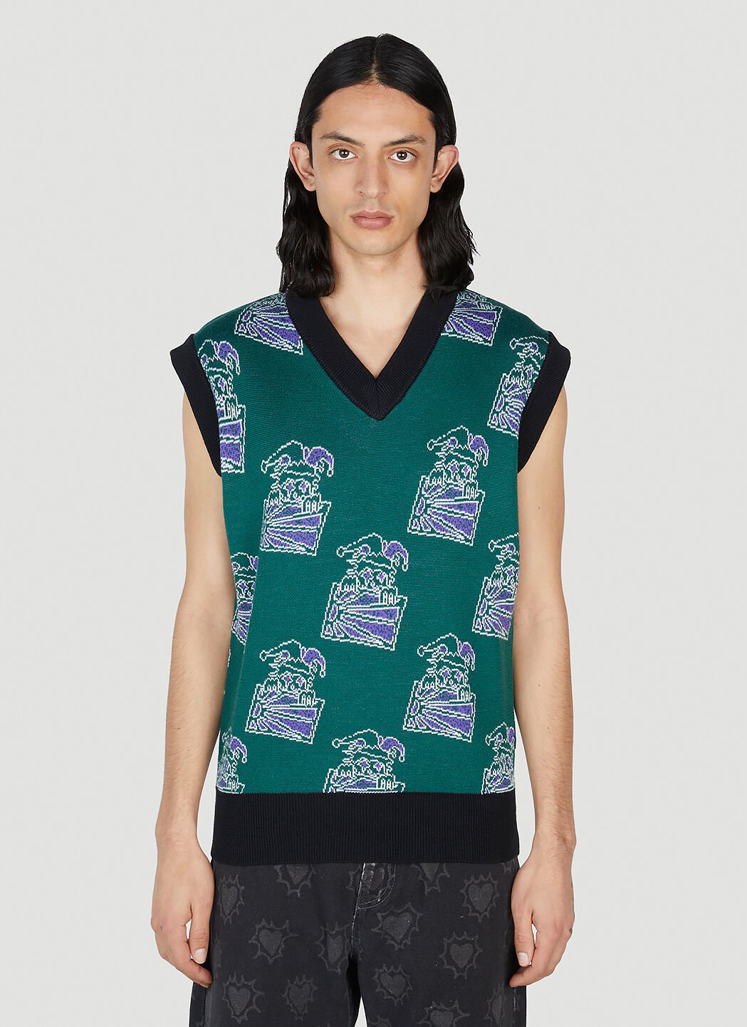 Our Legacy Clown Sleeveless Sweater Navy our0153002