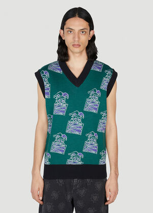 Rassvet Clown Sleeveless Sweater Green rsv0152006