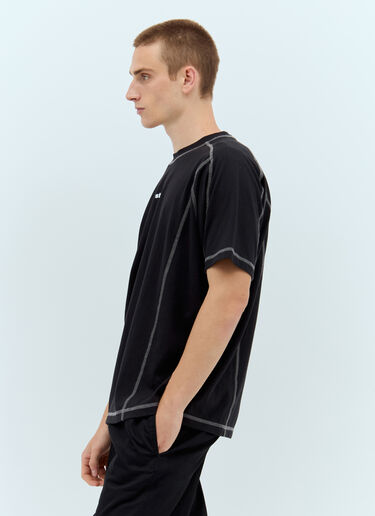 Stüssy 徽标印花波浪 T 恤 黑色 sts0157009