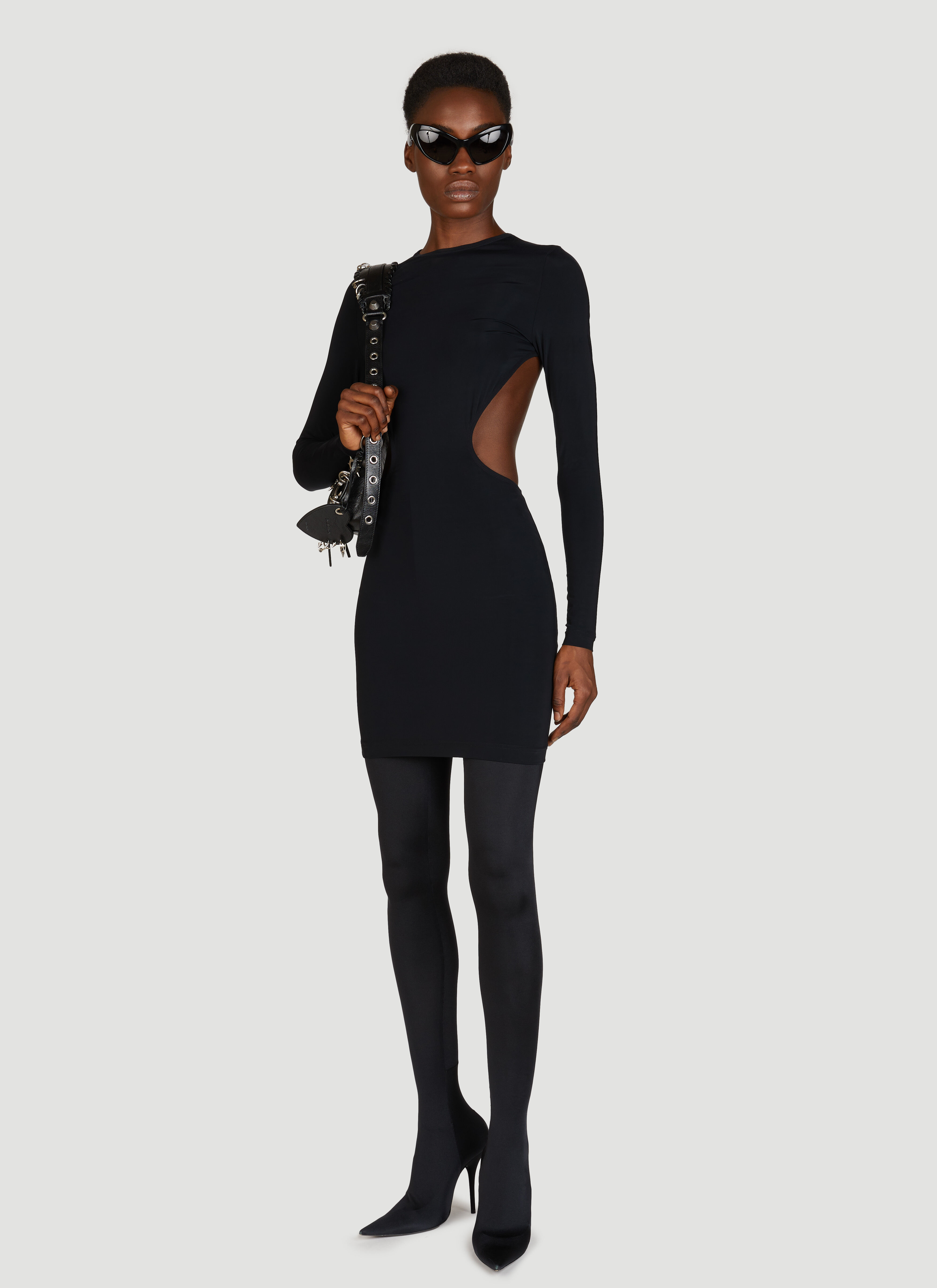 Balenciaga Cut Out Mini Dress en Black pour femme LN CC