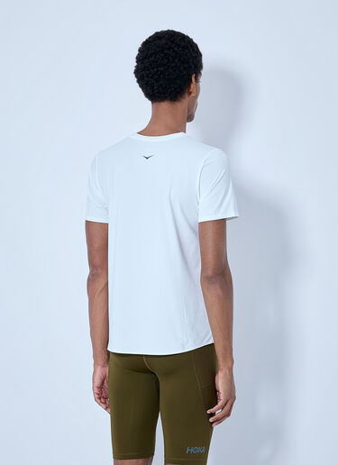 LN-CC® - HOKA: EveryRun Short Sleeve T-Shirt - White HOKA EveryRun Short Sleeve T-Shirt White hok0365030