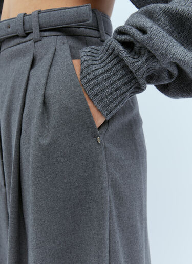 Oversized Stretch Wool Tailored Pants Sportmax Oversized Stretch Wool Tailored Pants Grey spx0254002