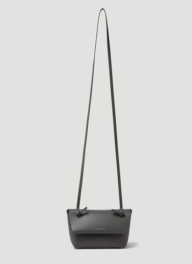Acne Studios Knot Strap Small Shoulder Bag Dark Grey acn0150092