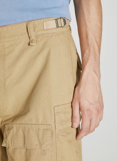 Balenciaga Bi-Material Cargo Pants Beige bal0155007