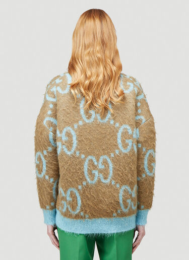 GUCCI GG mohair wool cardigan Reversible GUCCI Sweater Size S