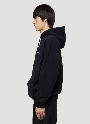 Balenciaga Logo Hooded Sweatshirt   Black bal0143028