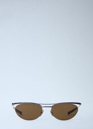 Saint Laurent SL 862 Oval Frame Sunglasses Brown sla0263115