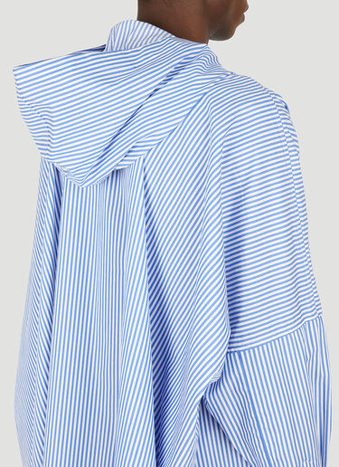 Comme des Garçons SHIRT Drawstring Hooded Shirt Blue cdg0148001