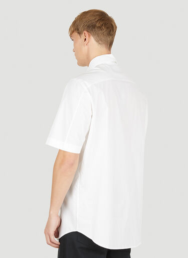Raf Simons x Fred Perry 그래픽 패치 셔츠 화이트 rsf0150020