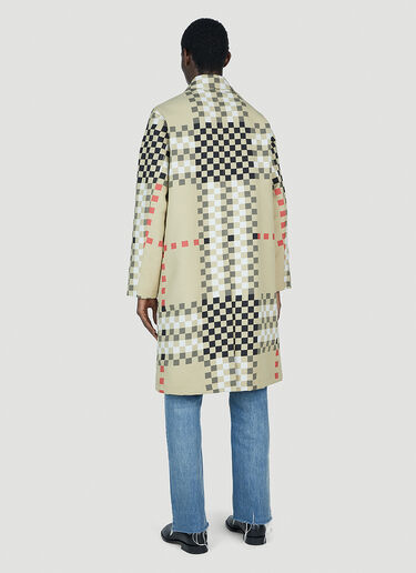 Pixel Check Coat Burberry Pixel Check Coat Beige bur0151174