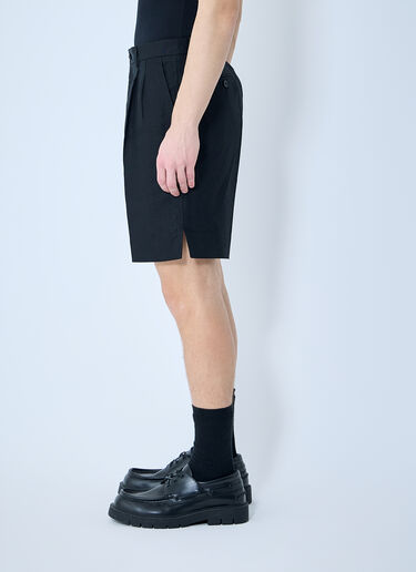 Dolce & Gabbana Linen Tailored Shorts Black dol0160006
