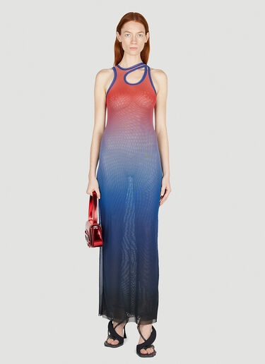 Ottolinger Mesh Tank Maxi Dress Blue ott0251032